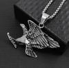Titanium Steel Eagle Pendant Necklace - Retro Distressed Men's Accessory