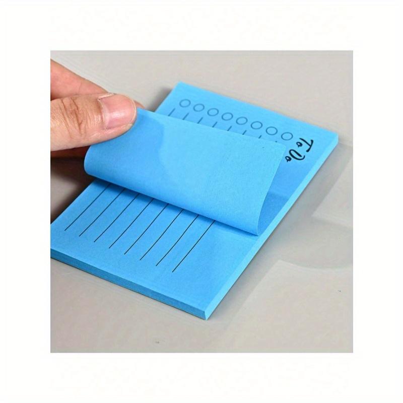 

1 Pad Strong Adhesive Colored Sticky Note, Creative Memo Pad for Students Back To School(Pink/Blue) one-size