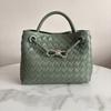 High End Fashion Genuine Leather Women's Handbag Woven Handbag