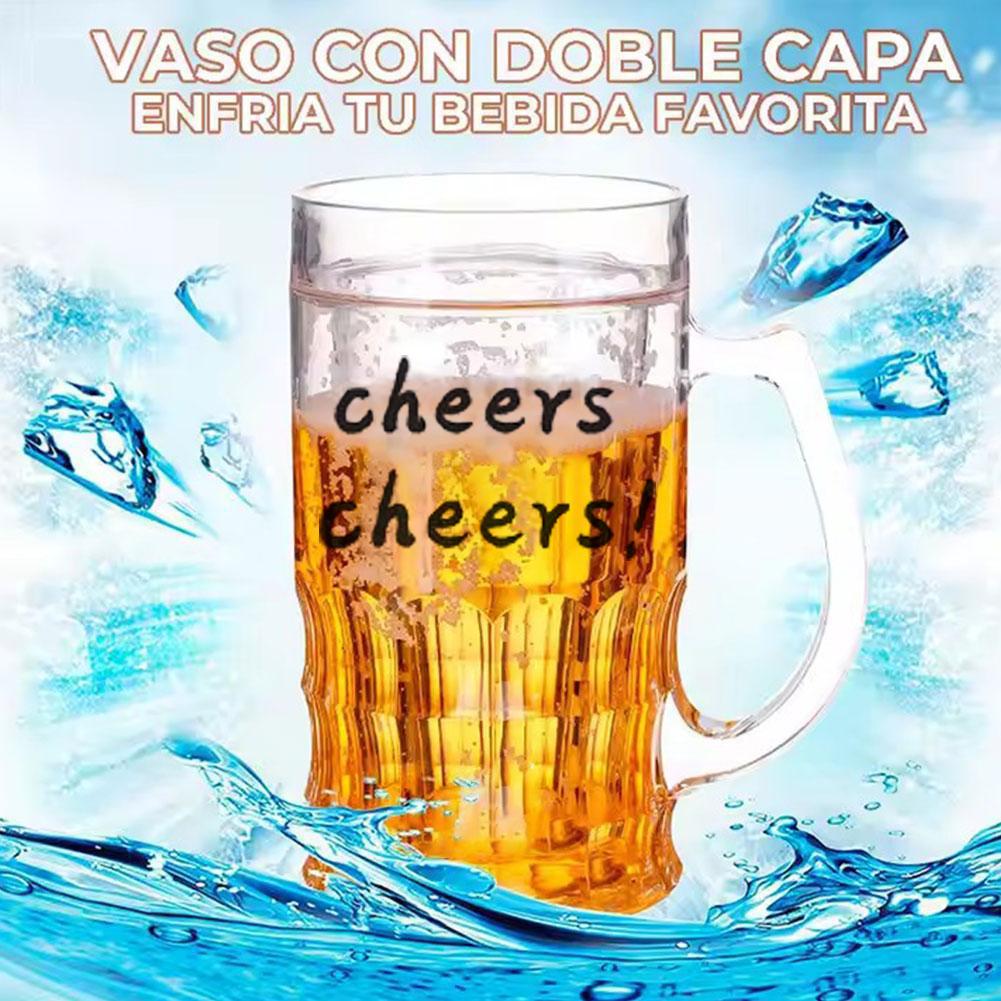 Fake Beer Mug Funny Water Cup Dishwasher Safe Creative Model Prank Toy Thickened Cup With Handgrip ouble Layer Plastic Beer Cup