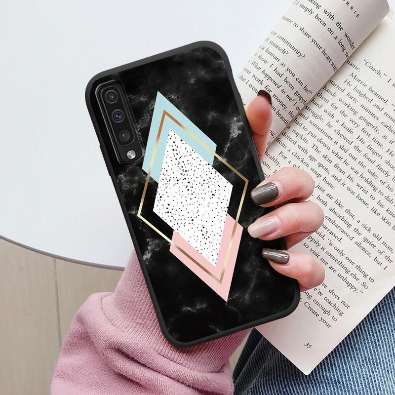Case For Samsung Galaxy A50 A30S A50S A70 A51 A71 Cover Protective TPU Fundas Fashion Marble Stone Texture Coque Capa Silicone