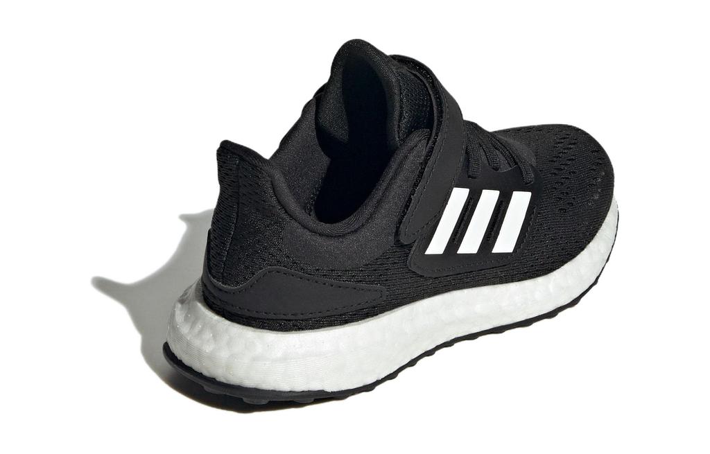 Adidas Pureboost Running Mesh Abrasion Resistant Breathable Low top Kids' Running Shoes Black White Kids' ID8494