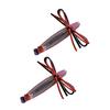 2Pcs Women Hairpins Shiny Rhinestones Patchwork Color Ribbon Bow Stable Grip Hair Clips Versatile Hair Accessories