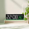 Digital Led Alarm Clock With Date Temperature Calendar Night Light For Bedroom Decor