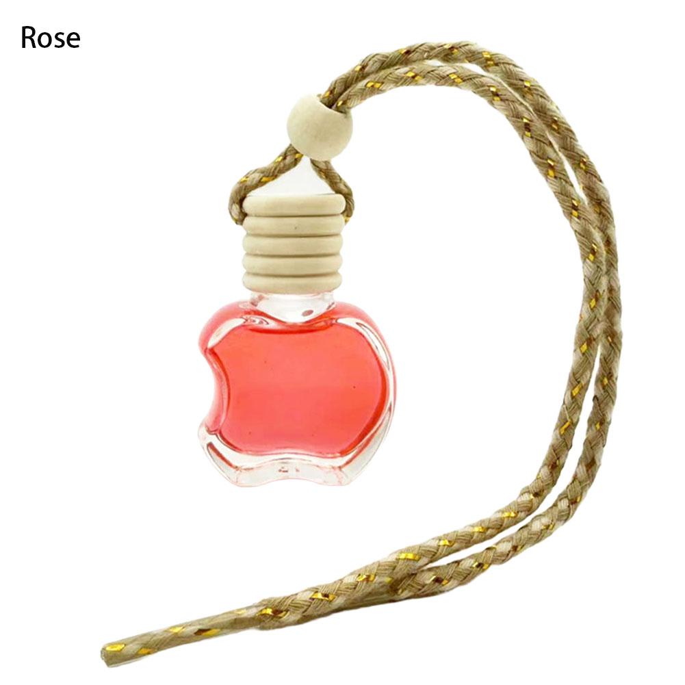 Car Hanging Glass Bottle Air Freshener Empty Bottle Aromatherapy Pendant Diffuser Auto Rearview Mirror Car Air Freshener