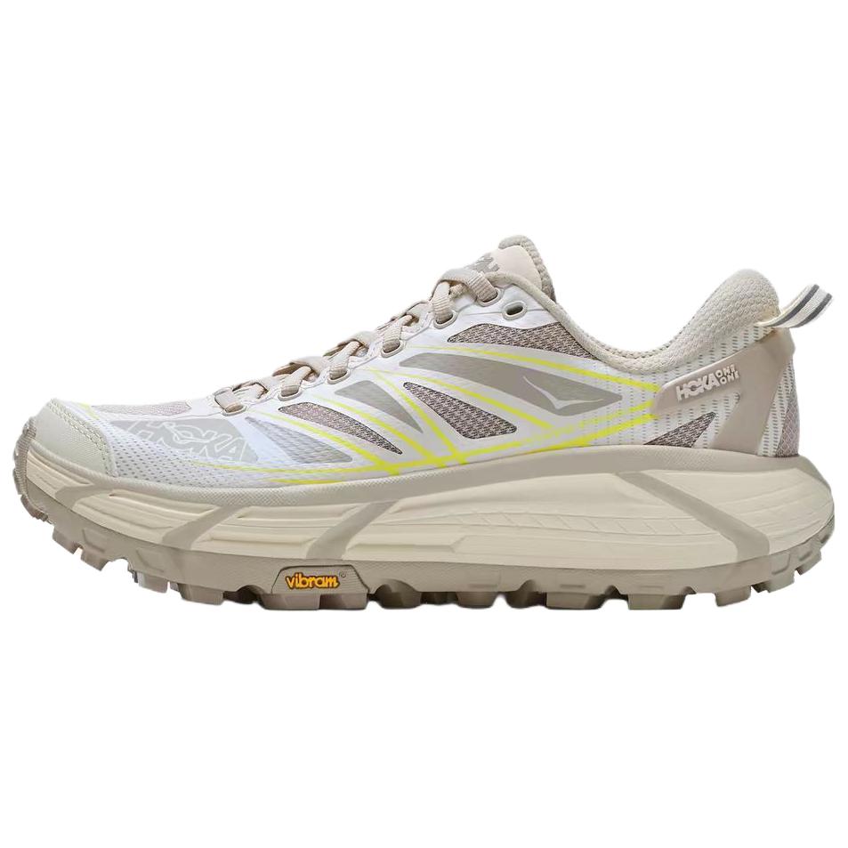 HOKA One One Mafate Speed 2 Trail Running Shoes Unisex Low Top Elegant Stone White/River Stone Gray 1126851-ARRV