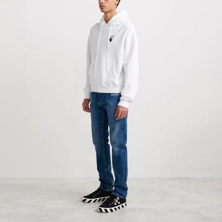 Men's Off-White Degrad Arrows Loose Fit White OMBB037F21FLE0050184