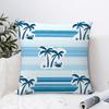 Plam Trees Flowers Pillow Case Sofa Decorative Home Double-sided Printing Short Plush Cushion Cover Throw Pillow Cover Gifts