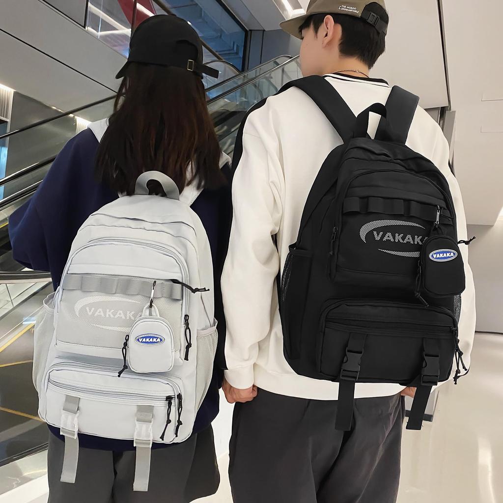 ZESU Korean Large High Town Cute Backpack, Women's, School, Capacity, Men's, School, Girls, Commuter, Student, Travel, School, Backpack, School,