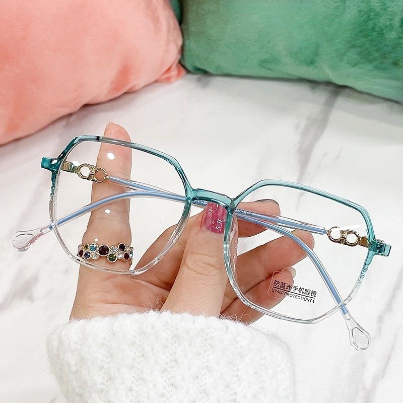 Round Fashionable Frame Computer Anti Radiation Anti Blue Light Glasses Light Weight Eyeglass