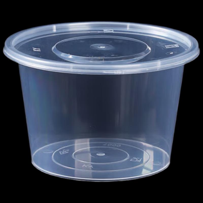 Fangcaodi Disposable Plastic Food Containers with Lids