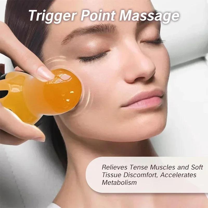 Ergonomic Octopus Head Gua Sha Massager Resin Portable for Face Body Scalp Pressure Point Tool Spa Quality Home Travel