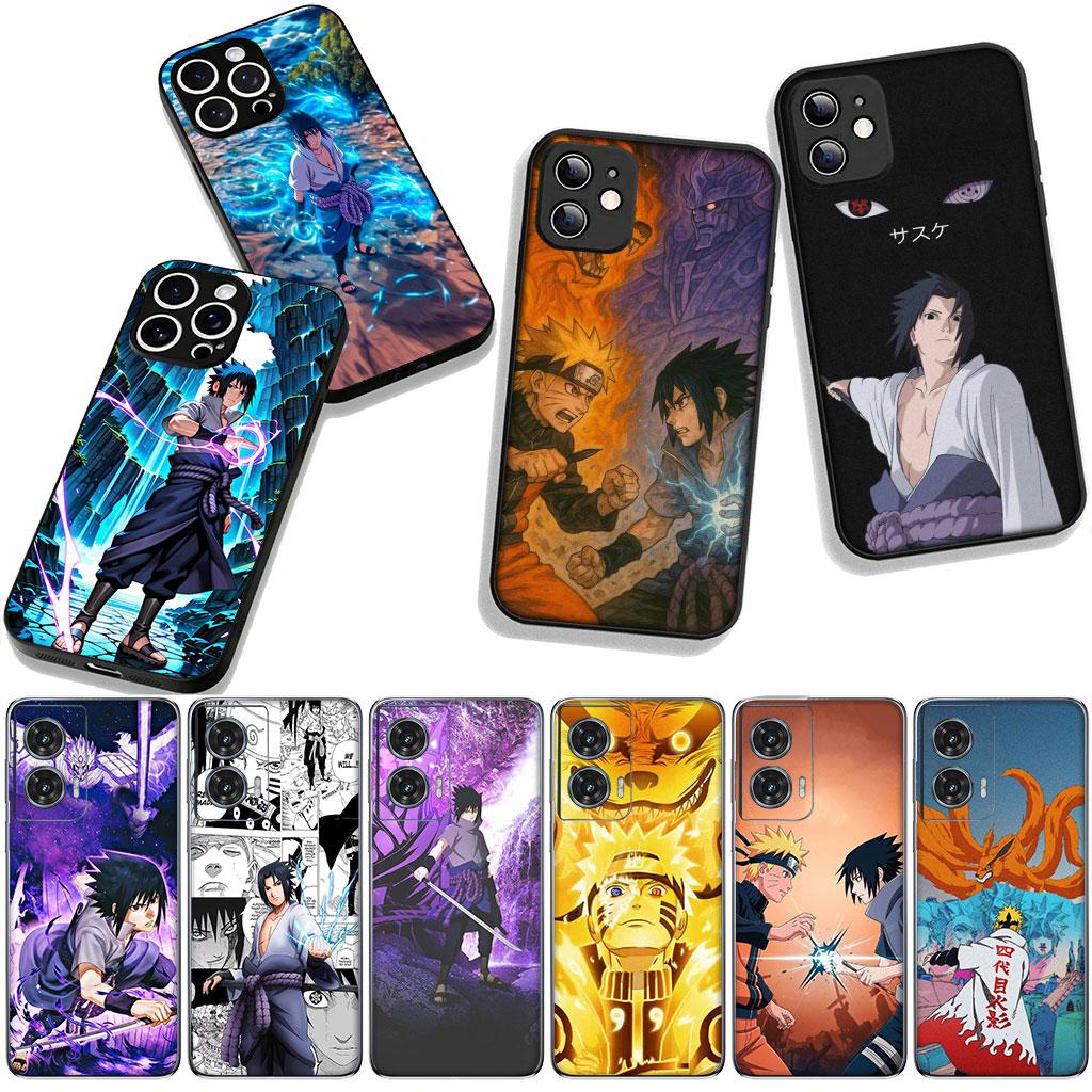 Cover for Apple iPhone 16 15 14 Plus 13 12 Mini 17 Pro Max + ProMax 16E Air 16+ 15+ Phone Case Comics Narutos Sasuke Uchiha