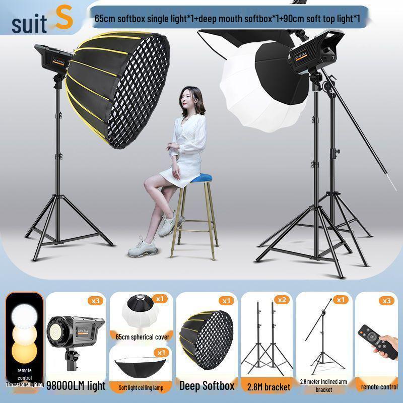 Octagonal Parabolic Softbox Set for Professional Indoor Photography