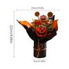 Halloween Kürbisstrauß Kreativer Kürbiskopf Dekorativer Strauß Kunstpflanzen Deko Farbverblassend Herbstthema Kunstblume
