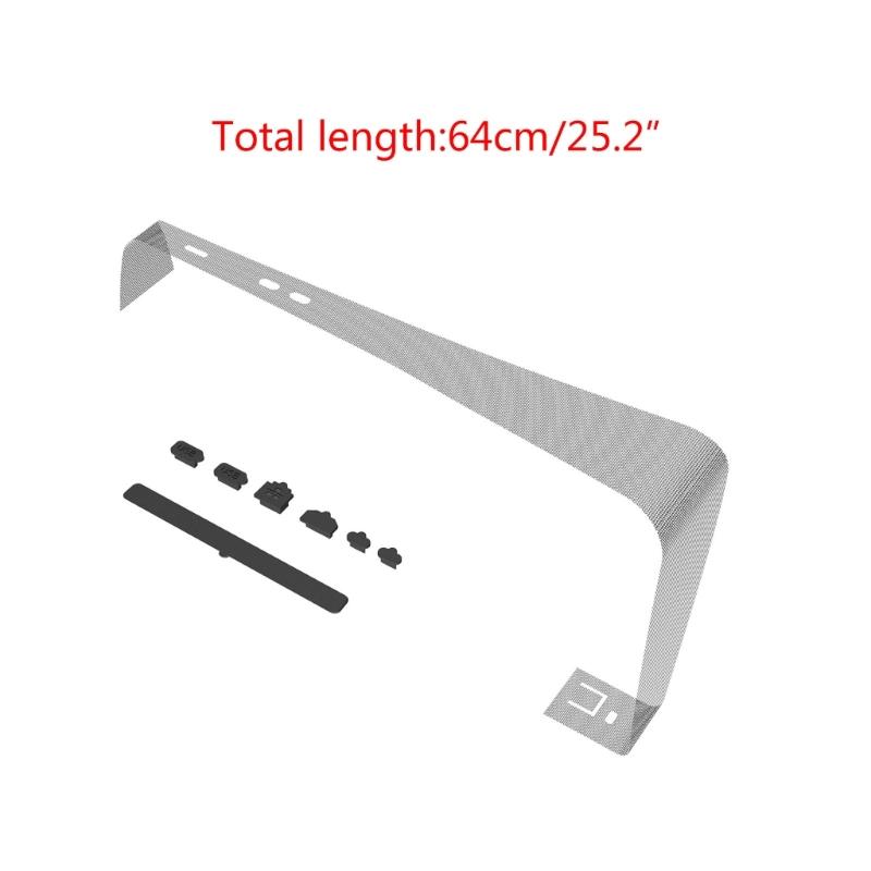 Console Host Middle Strips Dust Cover Flexible Mesh Protections Net with Silicone Dust Plugs for Slim Heatsink Cover