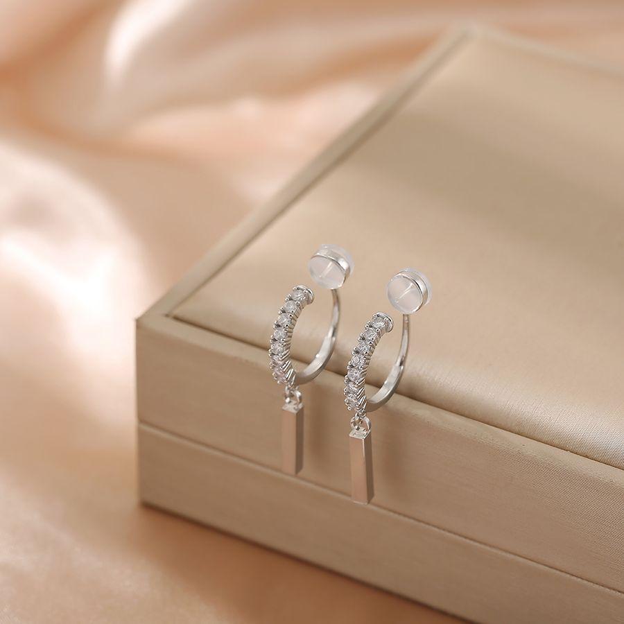 Geometric Square Earrings Without Piercing Earrings Simple Women for Mother's Day