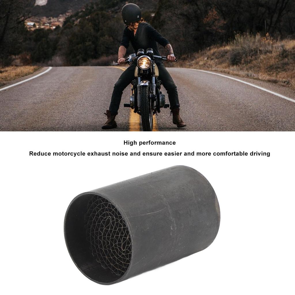 Exhaust Pipe Catalyst, High Strength, Easy Installation, Exhaust Muffler, Removable for Motorcycles (1.4 X 2.0 Inches (35 X 50 Mm)