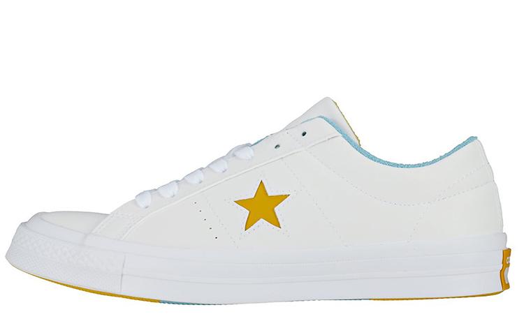 One Star Converse Ox White Mineral Yellow 160593C 35
