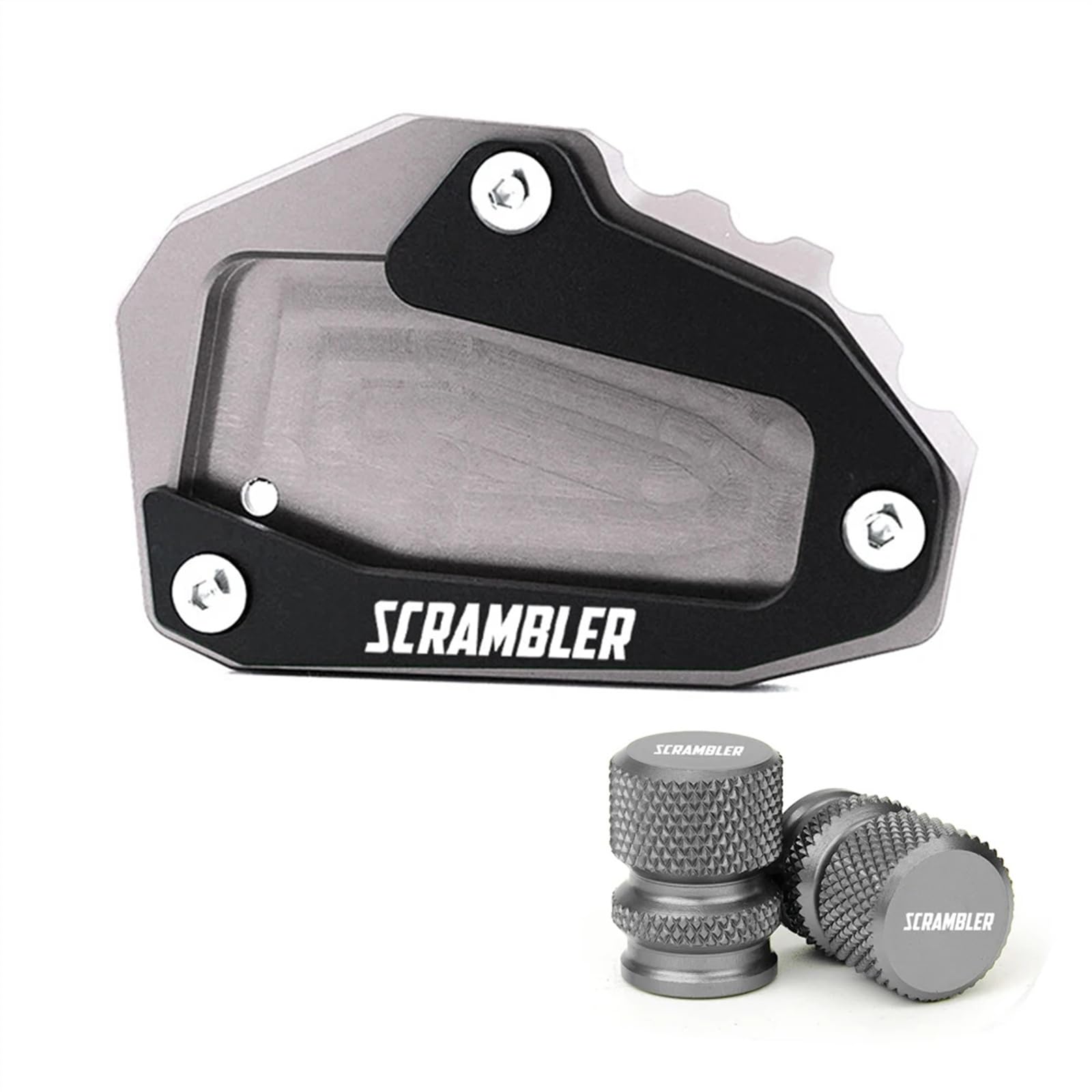 KUIYI Motorcycle Kickstand Side Stand Extension Pad for Ducati Scrambler Full Throttle Scrambler 1100 Dark Desert Thread One size