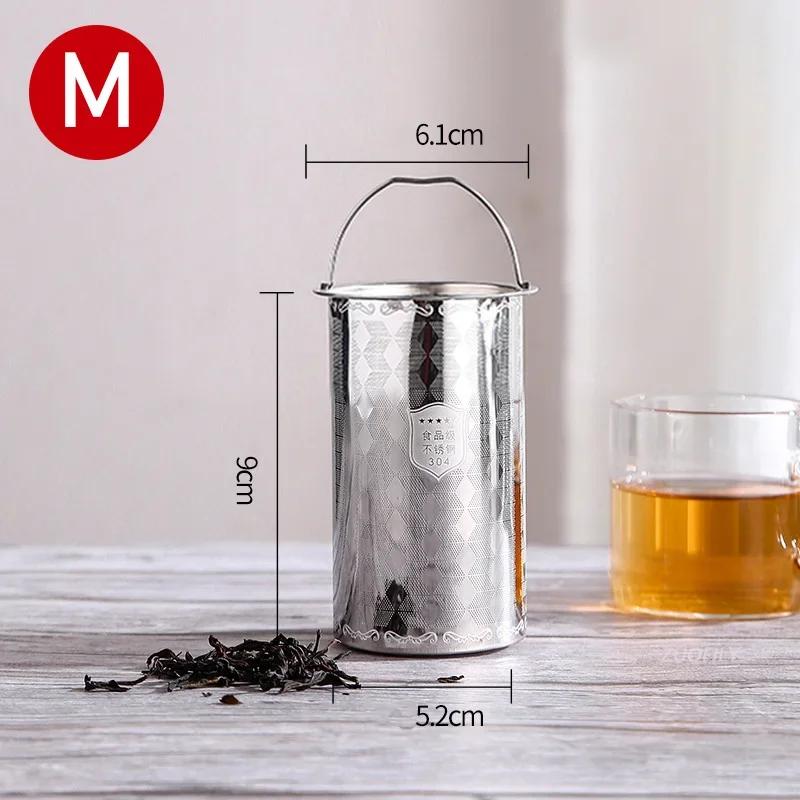 New Reusable Stainless Steel Tea Strainer Mesh Infuser Basket Loose Tea Leaf Infusers Herb Filter for Mug Teapot Teaware S/M/L