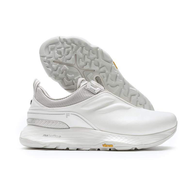 Fila Abrasion Resistant Support Low Top Golf Shoes Men's Bright White/Silverware Gray A12M431701FBS