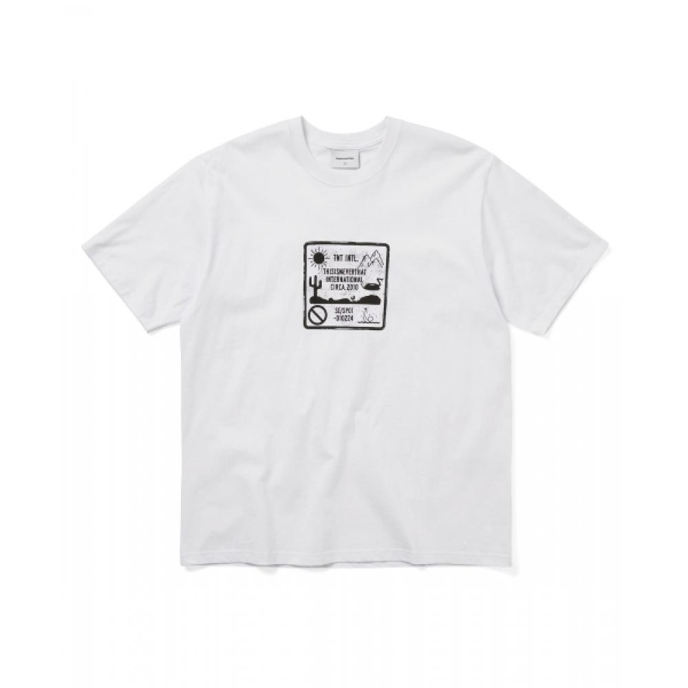 Thisisneverthat Caution Sign Tee White S