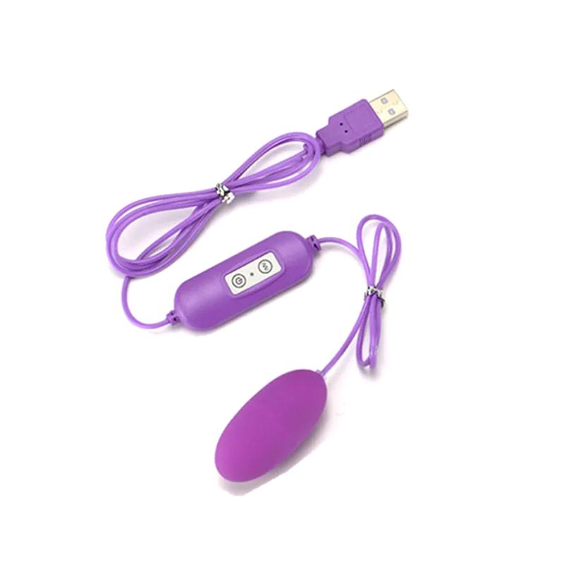 USB Powered Jump Egg Vibrator - Remote Control Clitoral G-Spot Sex Toy Bullet Vibrating Egg for Couples Play