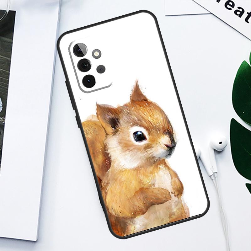 Cute Animal Squirrel For Samsung Galaxy A34 A54 A14 A13 A23 A33 A53 A73 A51 A71 A12 A22 A32 A52 Phone Case