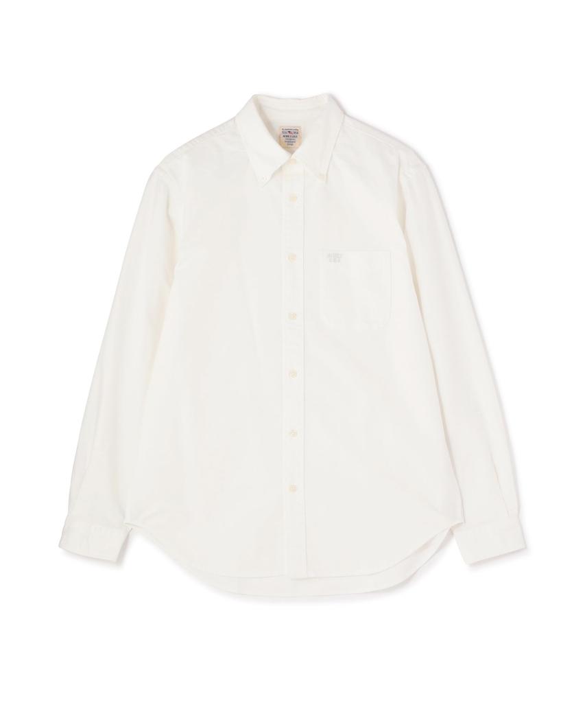AVIREX DAILY BASIC OXFORD LONG SLEEVE B.D. SHIRT men's XL 030 white 783-3920004