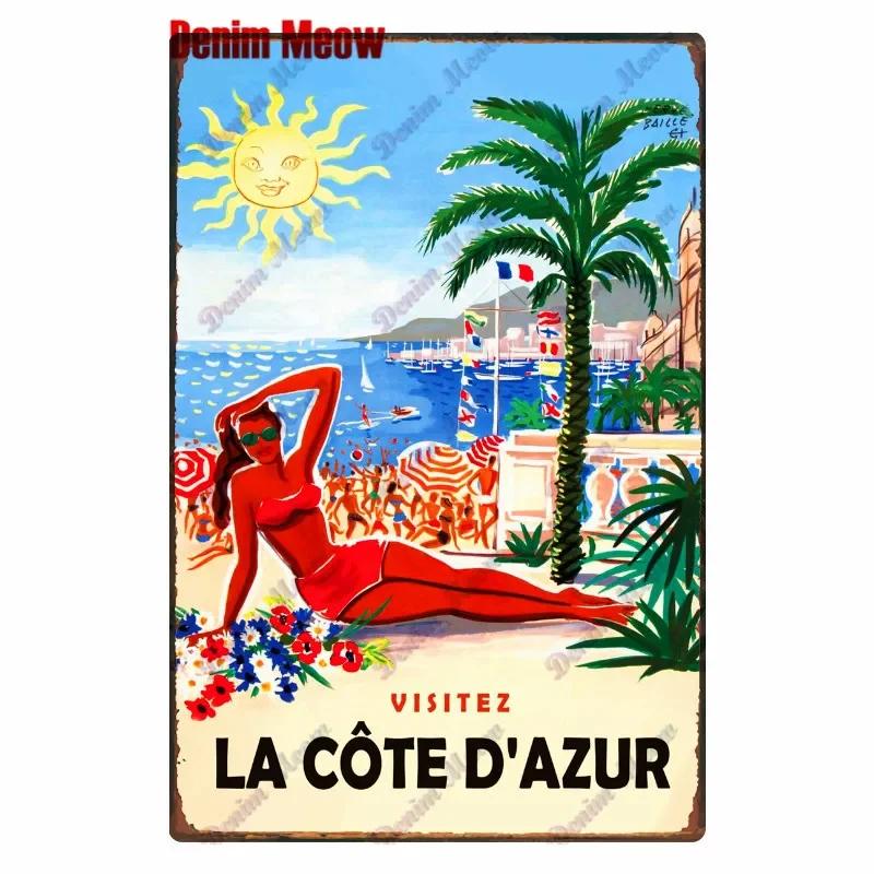 Beach Metal Tin Sign, Vintage Summer Beach Plates, Relax Wall Sign, Pool Tiki Bar Pub Seaside Ocean, Happy Place, Decor WY161