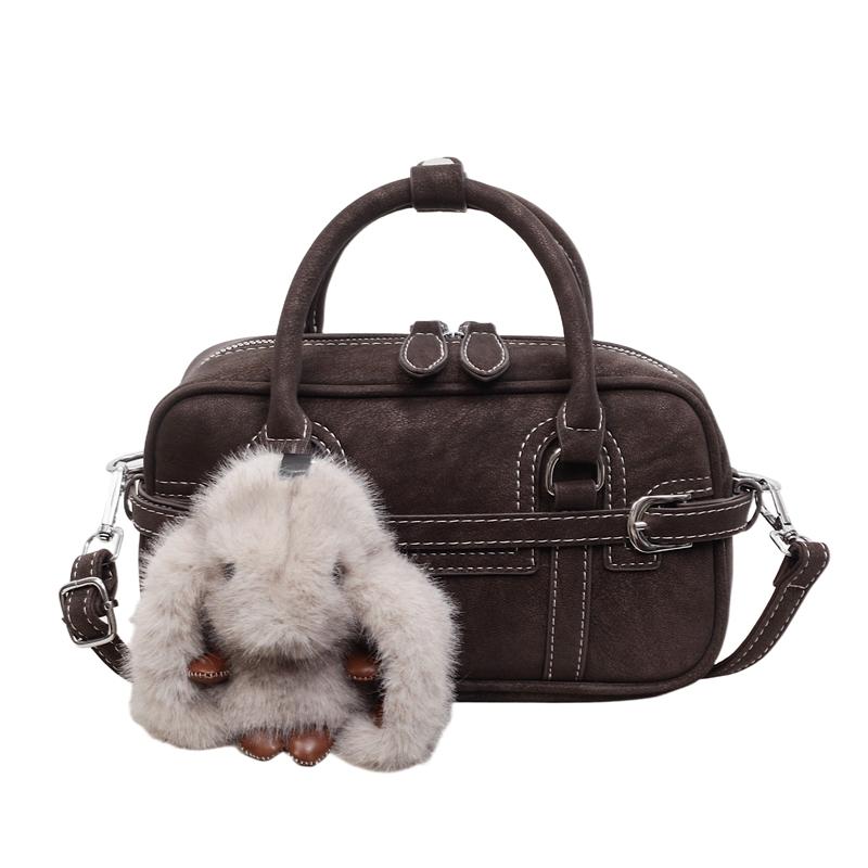 Fashion New Design Top Handle Small Handbag Pu Leather Cute Boston Crossbody Bags Ladies Casual Commuter Shoulder Purse
