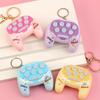 Cartoon Handheld Game Keychain with Whack-a-Mole LED Light Mini Electronic Toy Pendant for Bags Backpacks Fun Grab Machine Prize Gift for Kids Teens