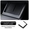 Wireless Charging Decorative Frame for Tesla Model Y Juniper 2026 Central Control Silicone Pad Interior Panel Car Accessories