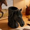 Portapenne a Testa di Cavallo Stampato in 3D Organizzatore da Scrivania Pratico per Matite Pennarelli Decorazione Creativa per Ufficio Casa Regalo Unico per Studenti
