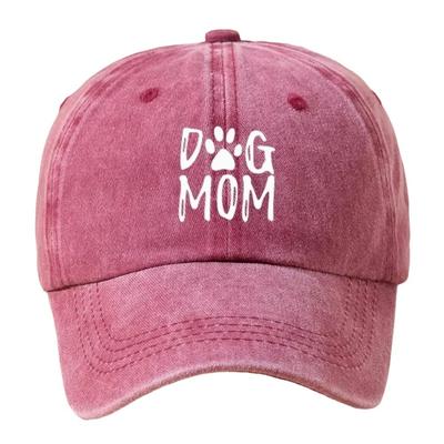 Printed Duckbill Cap Adjustable Sunshade Cap Vintage Baseball Hat  Dog Lover's Gift