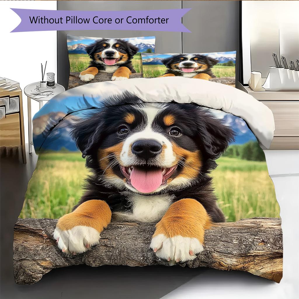 Cartoon Pattern Bedding Quilt Set Quilt Cover Pillowcase Home Decoration Birthday Gift (1 * Duvet Cover + 2 * Pillowcase, Without Core)
