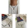 Titanium Steel Feather Pendant Necklace For Men And Women With Geometric Design Fashion Accessory