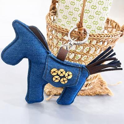 Yousheng Plush Horse Bag Pendant Fuzzy Horse Backpack Charm Cute Horse Pendant with Golden Coins Lucky Keyring Gift for Family Friends