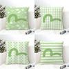 Jpop Denim EeeeeVISU Pillow Case Cotton Linen Fabric Square Zipper Pillowcase Home Decorative Living Room
