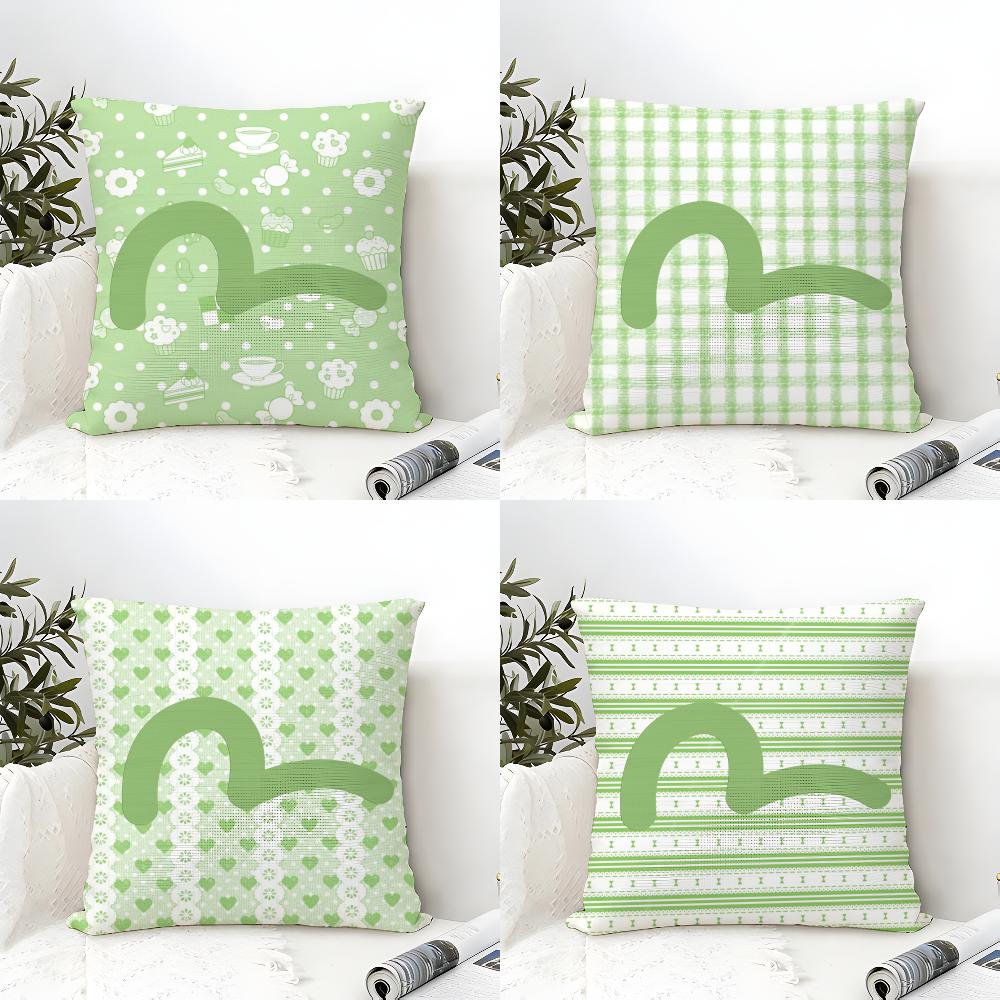 Jpop Denim EeeeeVISU Pillow Case Cotton Linen Fabric Square Zipper Pillowcase Home Decorative Living Room