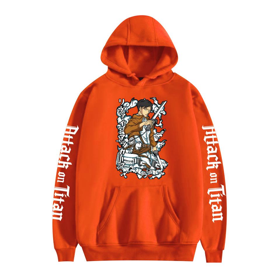 Mens Hooded Attack on Titan Anime Printed Streetwear Pullover Sweatshirt Fashion Hoodie Casual Hip Hop New Men Tracksuit Streetwear