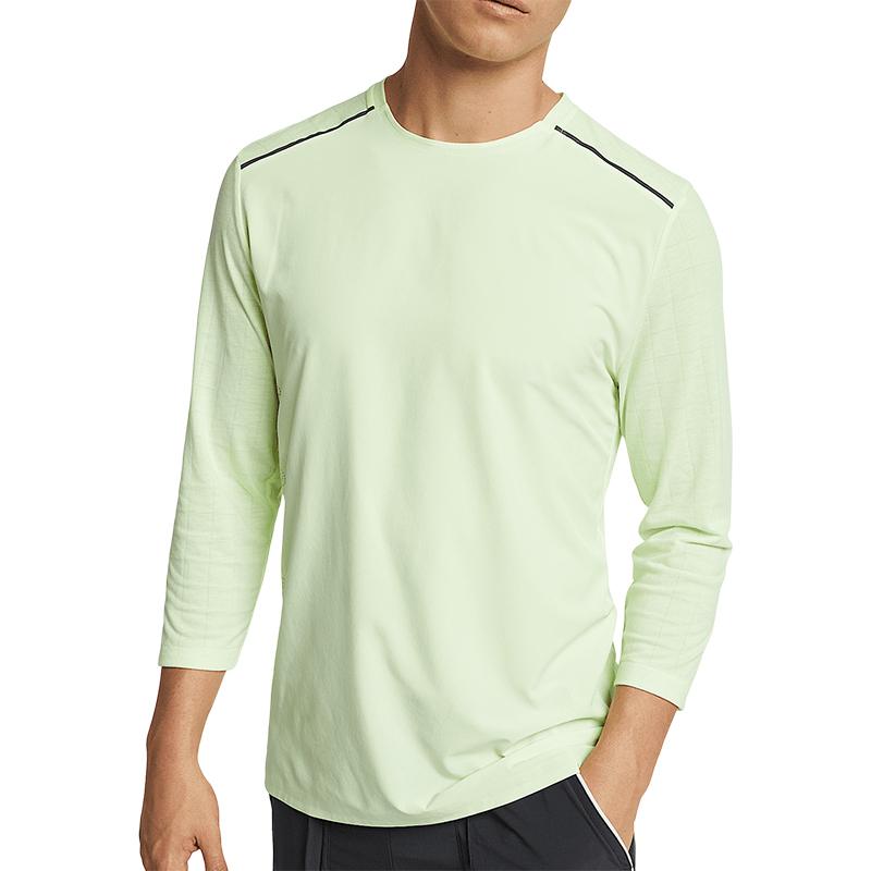 Nike Breathable Running Fitness Training Long Sleeve T-Shirt Men Tops Green AJ7978-701