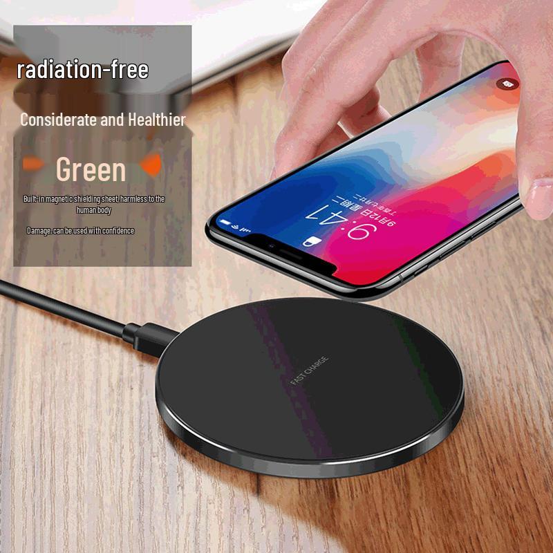 GY68 Wireless Charger: Compatible with Apple & Android, 7.5W, 9V Metal Aluminum Alloy