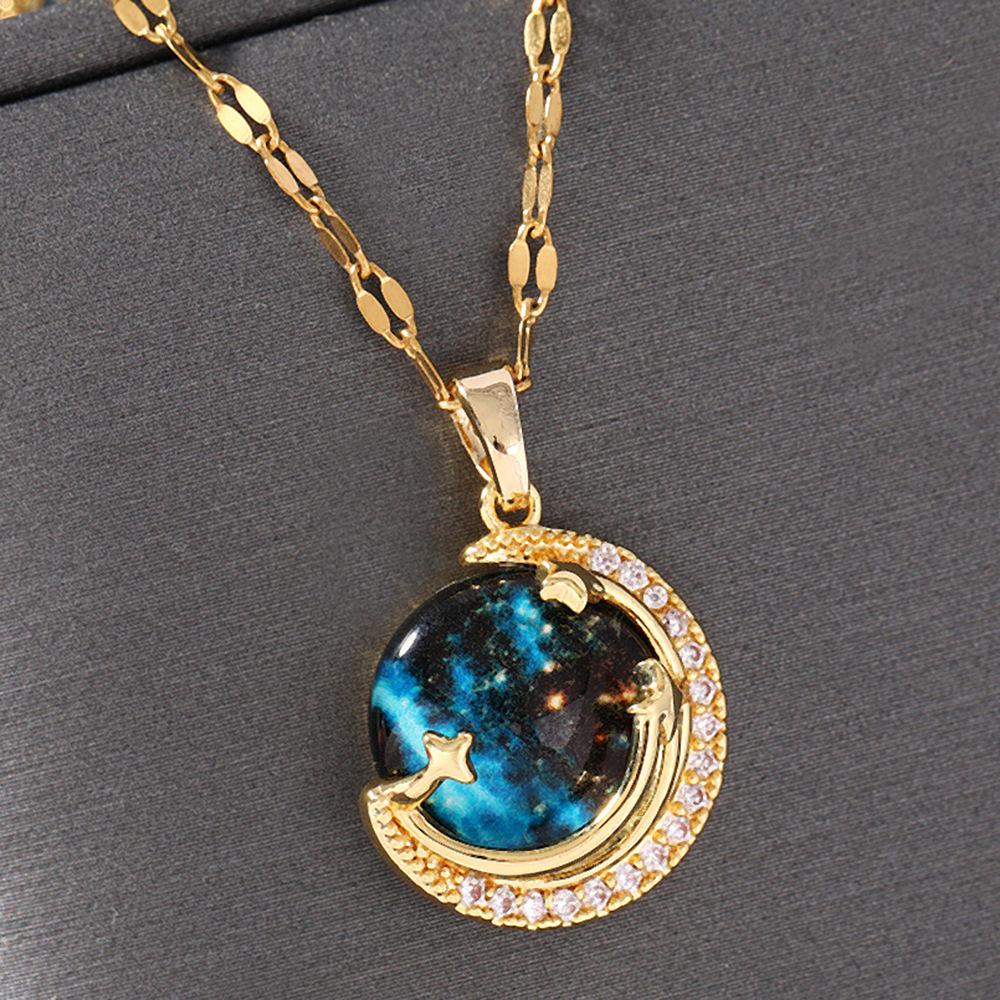 

Звездная планета роскошный темперамент инкрустированный ярким камнем ювелирный кулон великолепная модная вселенная Xinghe аксессуары для одежды кулон без цепи