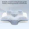 Memory-Schaumstoffkissen Schmetterlingsform Nackenkissen Hohe Dichte Memory-Schaumstoff Atmungsaktiver Bezug Ergonomisches Konturdesign