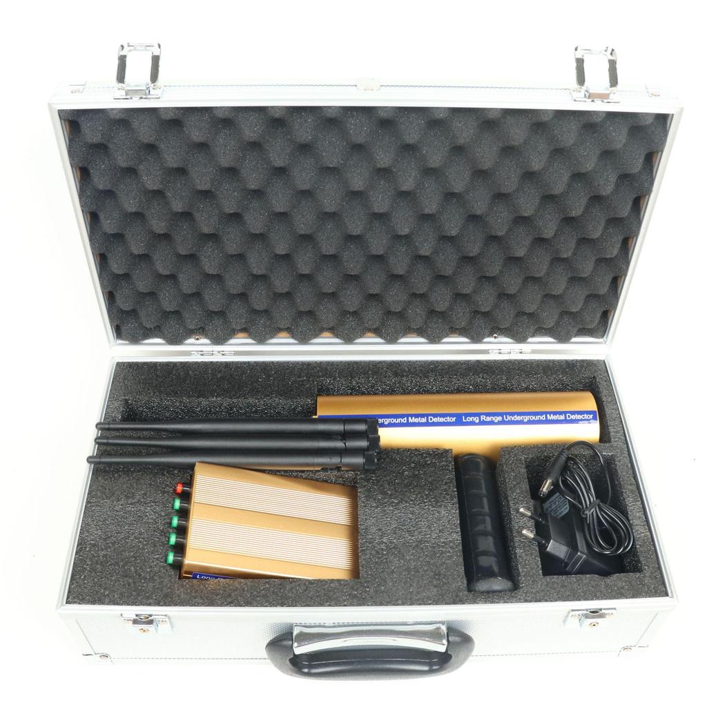 AKS Multi-Antenna Underground Metal Detector for Outdoor Archaeological Treasure Hunting: Detects Gold, Silver, and Copper