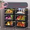 Beiying 3-Tier Rolling Kitchen Storage Cart
