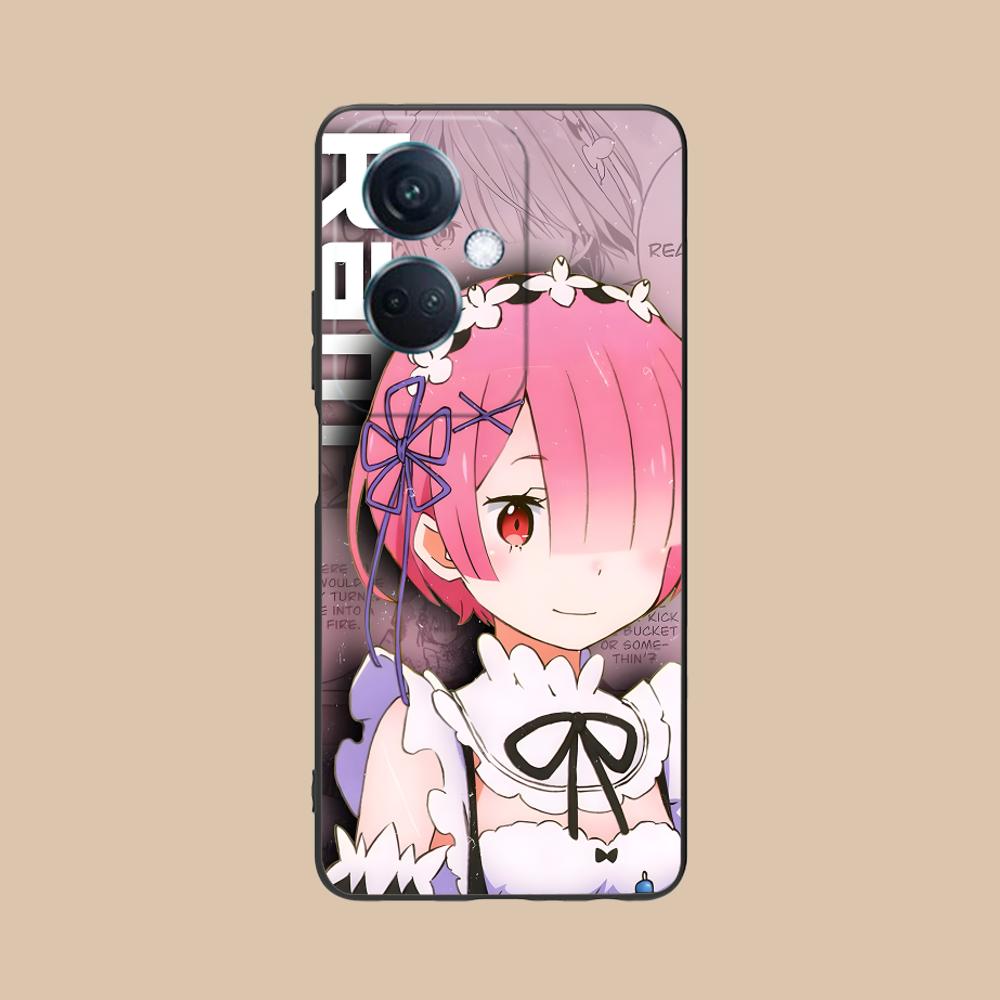 

ReZero Ram Waifu Mobile Phone Case for OPPO Find X9 X8 X7 X6 X5 X3 X2 Plus s Pro Ultra Lite Colorful Printing Cover Cover Luxury OPPO Find X2 Pro