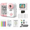 Dětský fotoaparát s okamžitým tiskem 2,4" IPS displej 1080P digitální videokamera s MP3 přehrávačem hry pro dětský dárek 32G TF karta